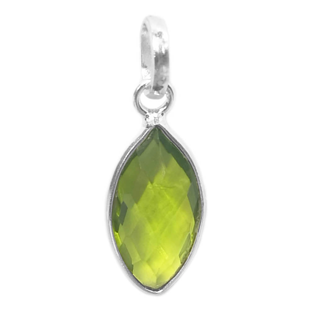 Peridot sterling silver pendant