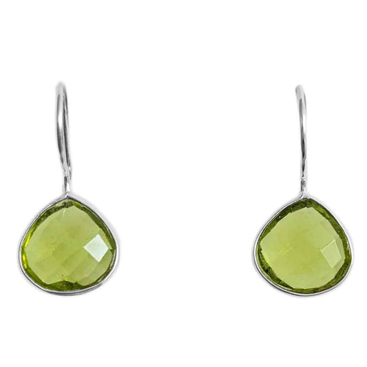 Peridot sterling silver earrings
