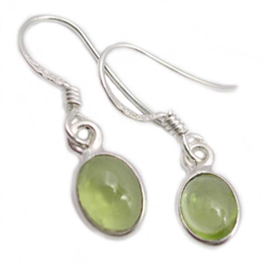 Peridot sterling silver earrings