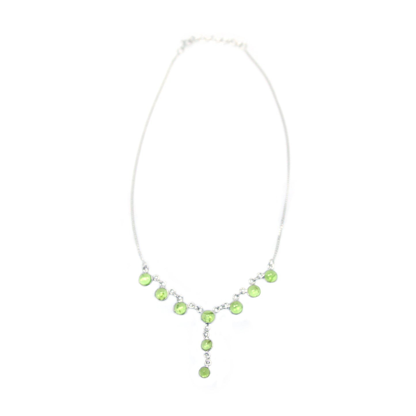 Peridot sterling silver necklace