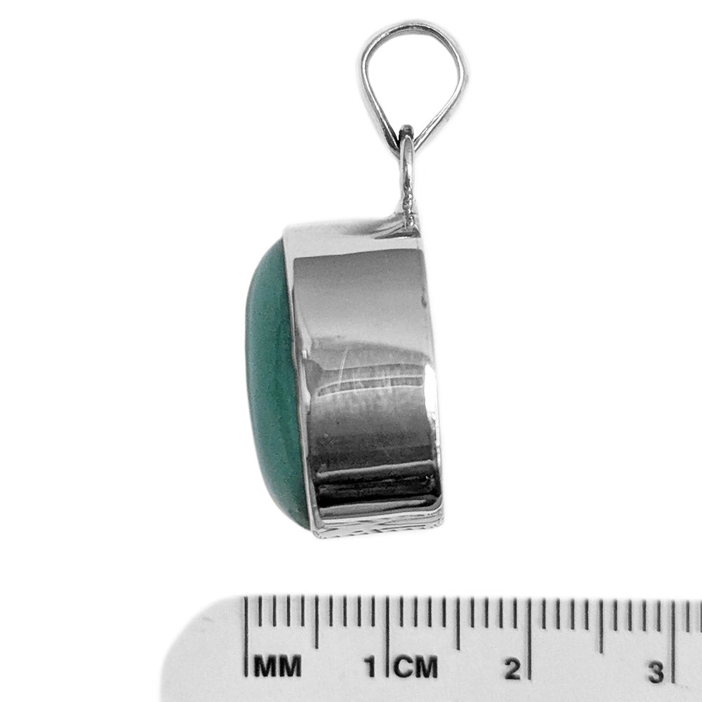 Pendentif turquoise en argent massif 925
