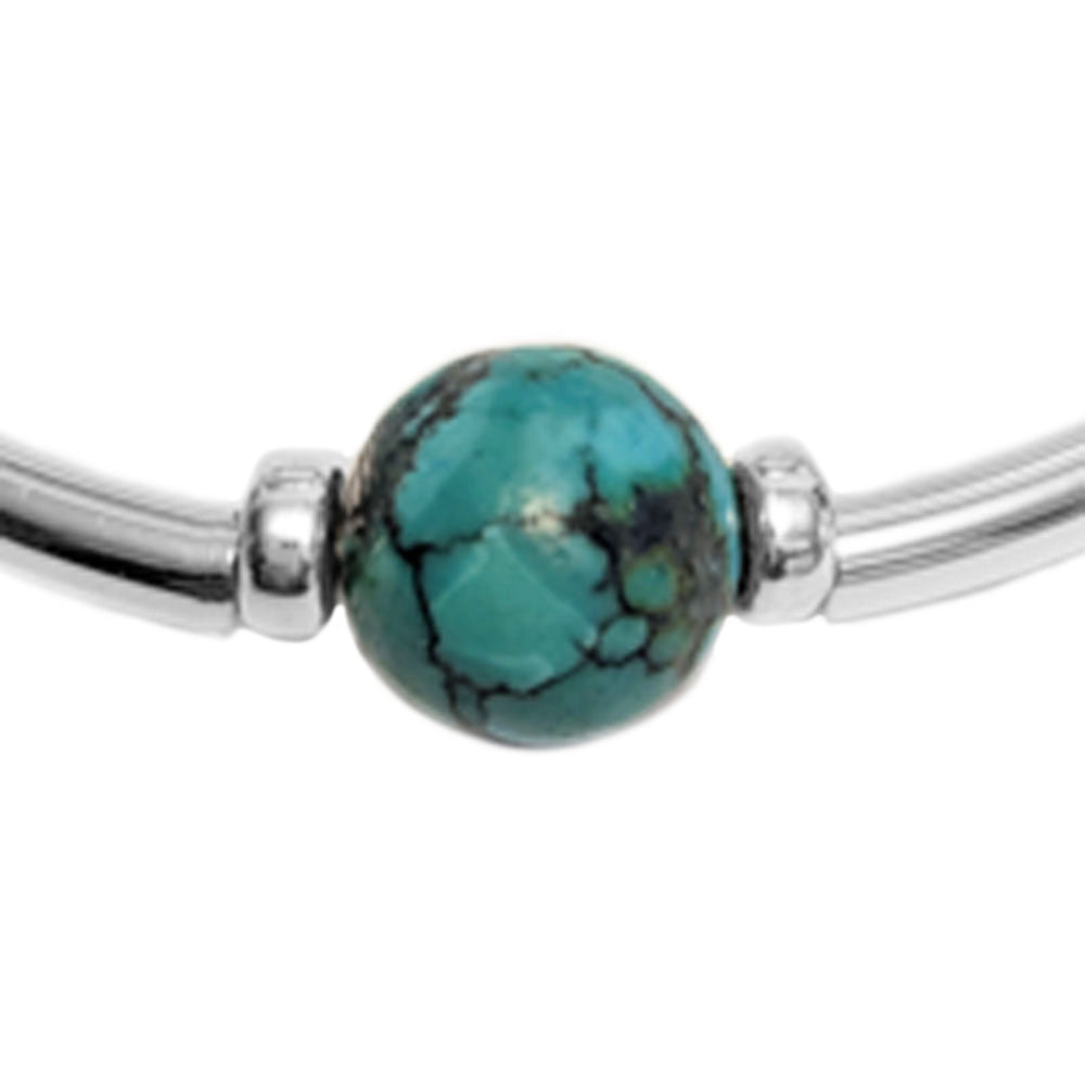 Bracelet turquoise en argent massif 925