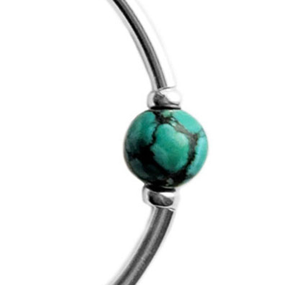 Bracelet turquoise en argent massif 925