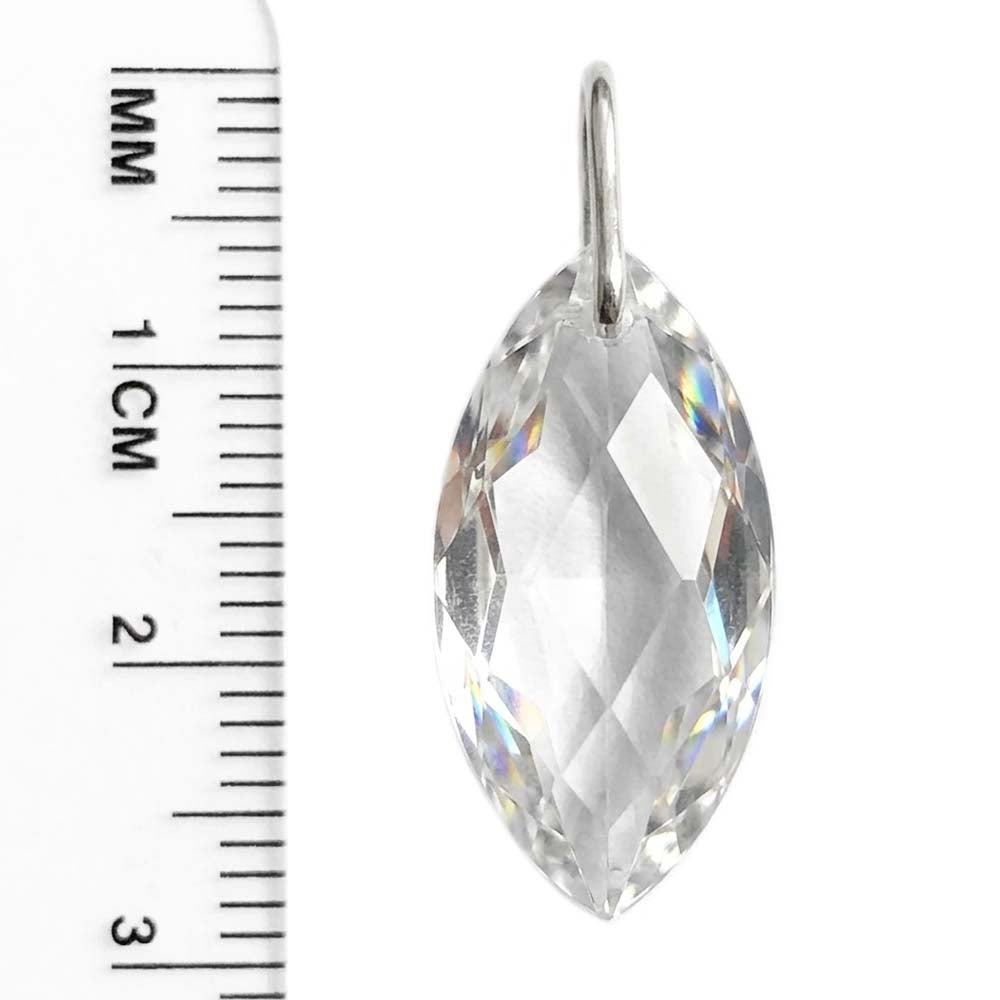 Pendentif cristal en argent massif 925