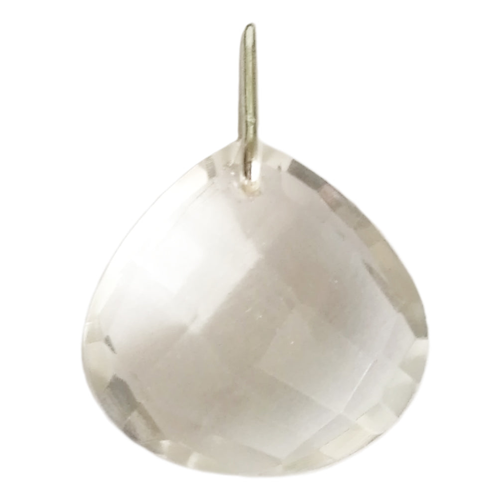 Pendentif cristal en argent massif 925