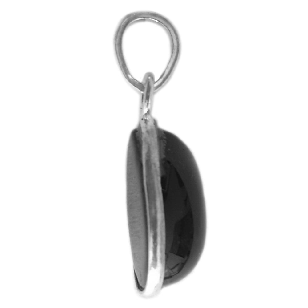 Pendentif onyx noir en argent massif 925