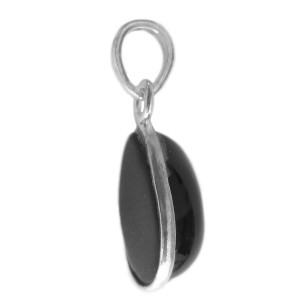 Pendentif onyx noir en argent massif 925