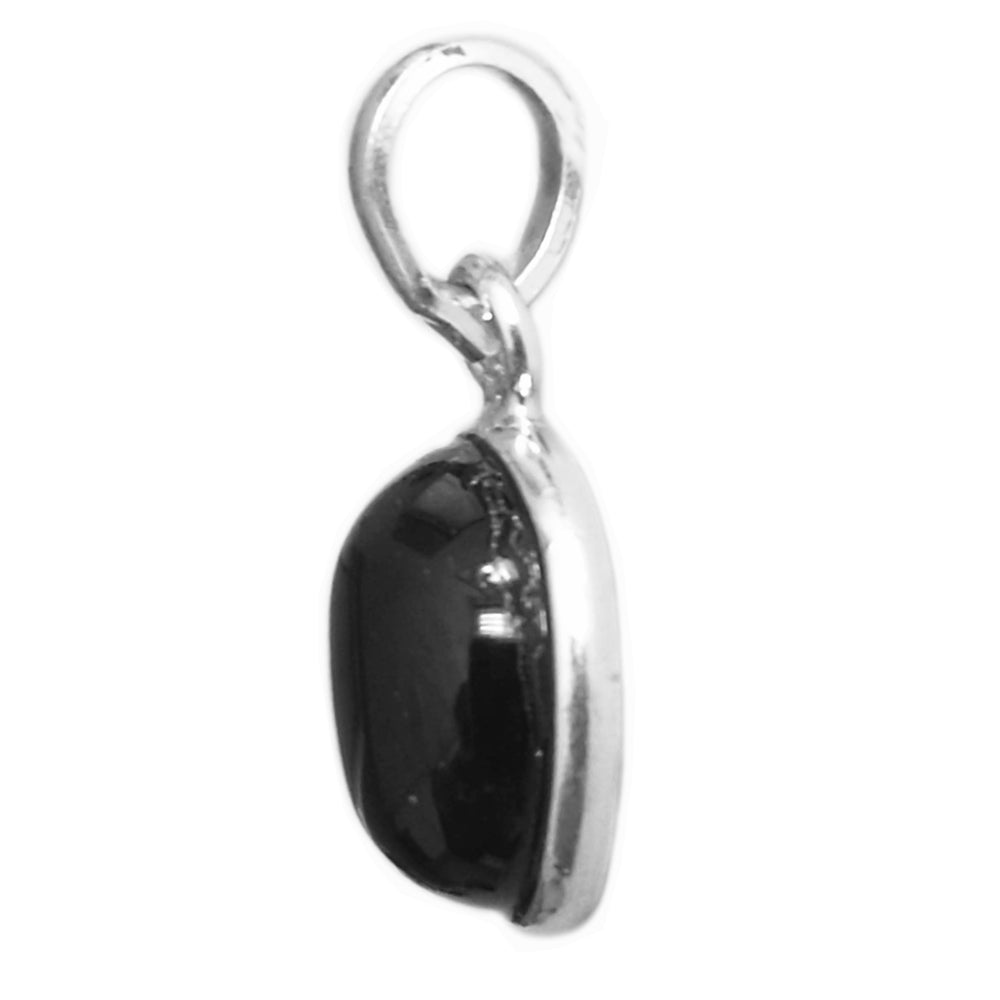 Black onyx sterling silver pendant