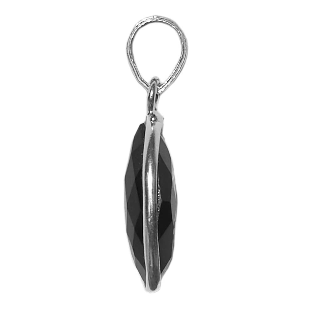 Black onyx sterling silver pendant