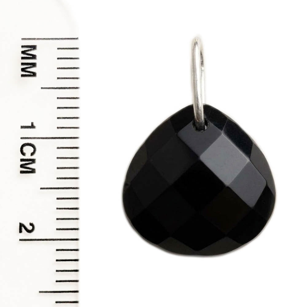 Black onyx sterling silver pendant