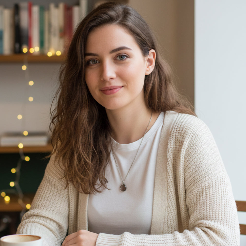 Pendentif quartz fumé en argent massif 925