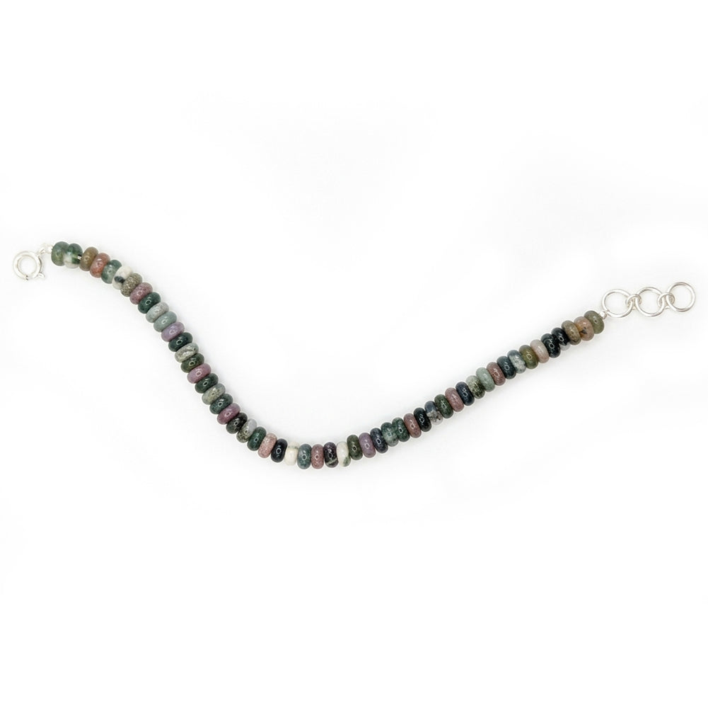 Bracelet agate en argent massif 925