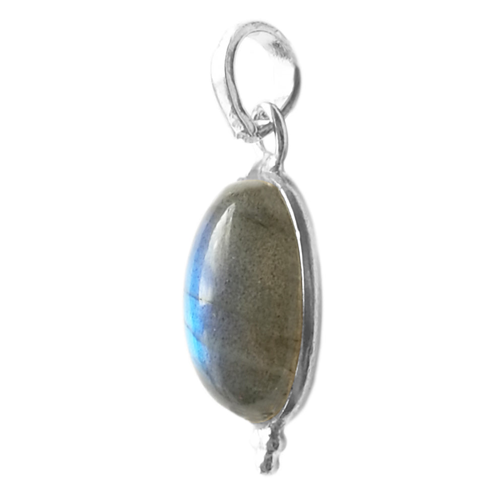 Pendentif labradorite en argent massif 925