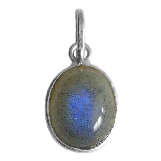 Pendentif labradorite en argent massif 925