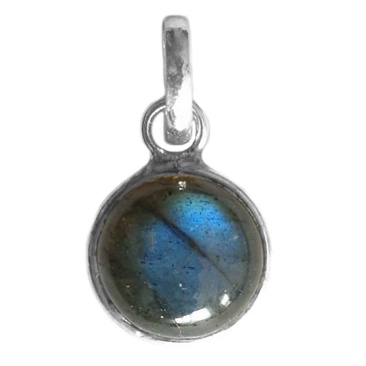 Pendentif labradorite en argent massif 925