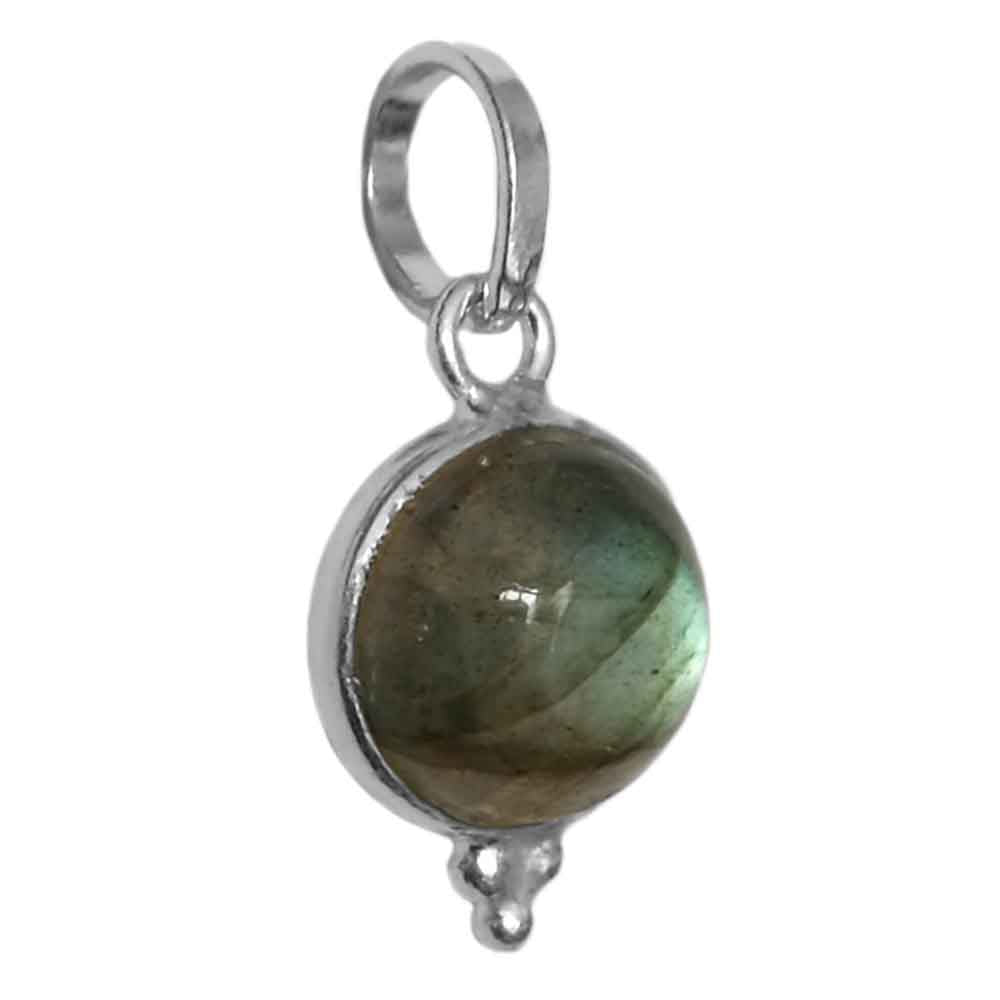 Pendentif labradorite en argent massif 925