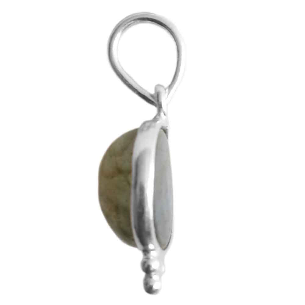 Pendentif labradorite en argent massif 925