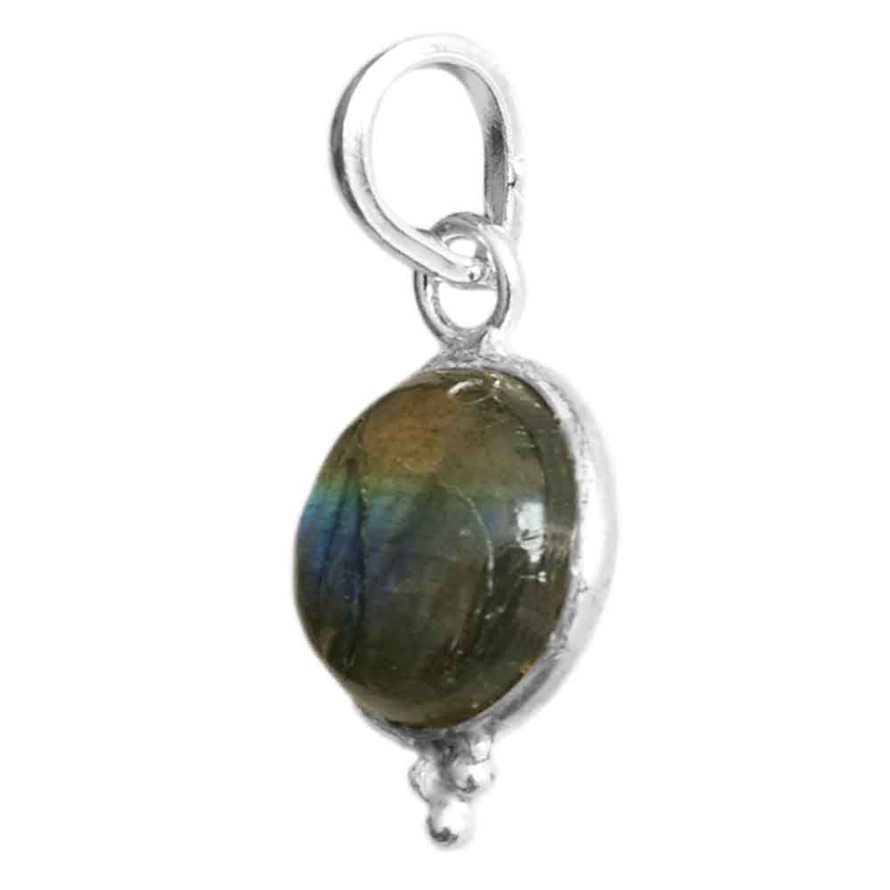 Pendentif labradorite en argent massif 925