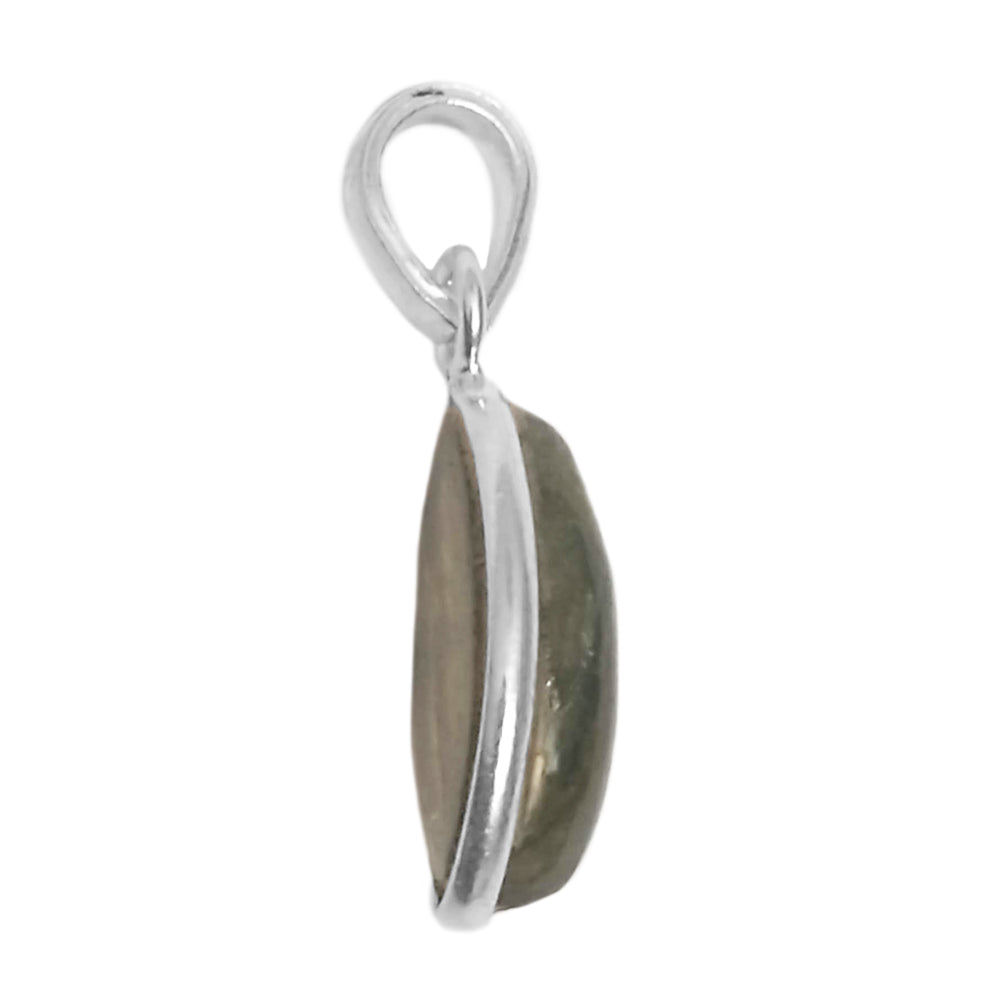 Pendentif labradorite en argent massif 925