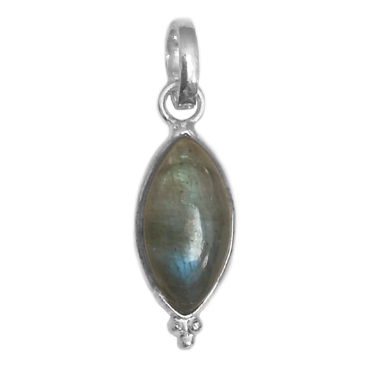 Pendentif labradorite en argent massif 925