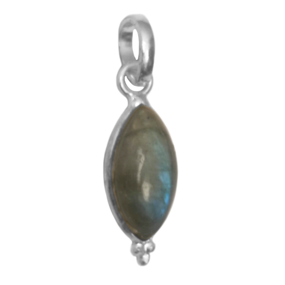 Pendentif labradorite en argent massif 925