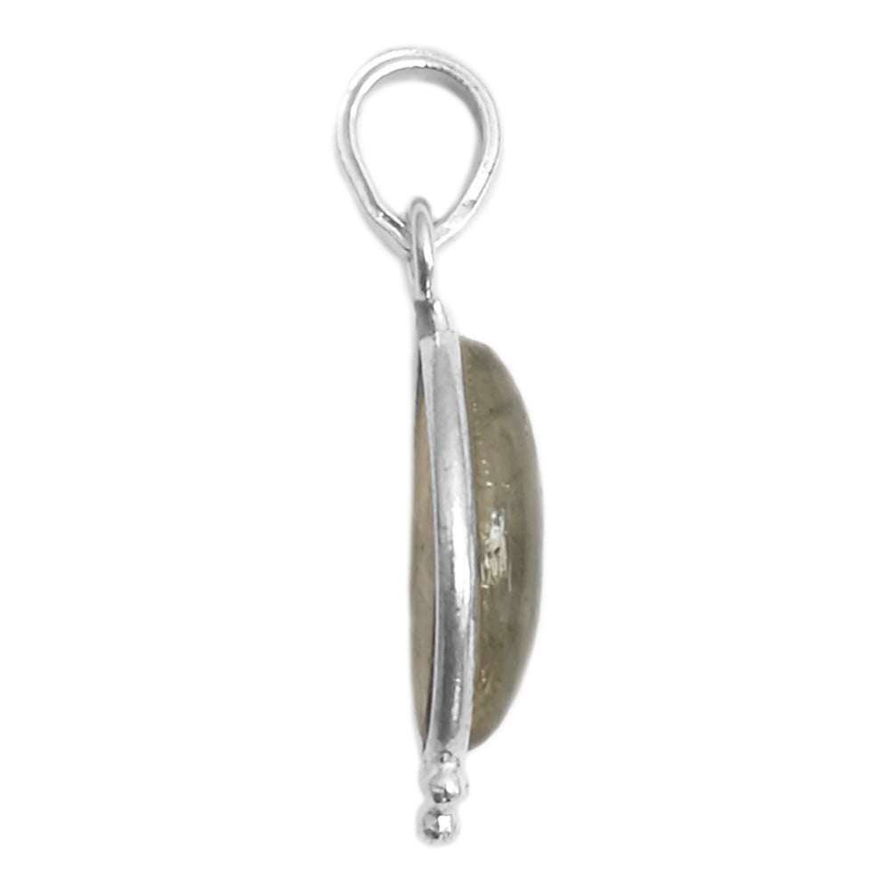 Pendentif labradorite en argent massif 925