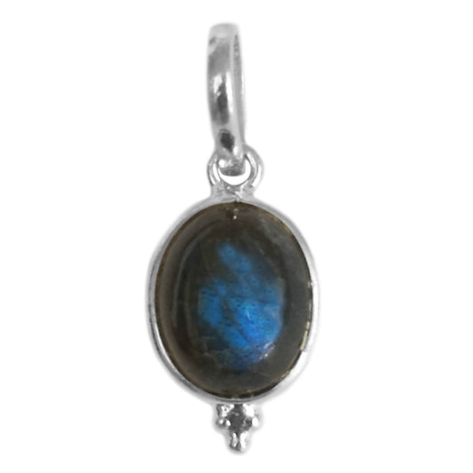 Pendentif labradorite en argent massif 925