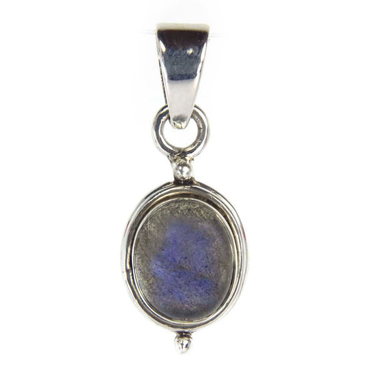 Pendentif labradorite en argent massif 925