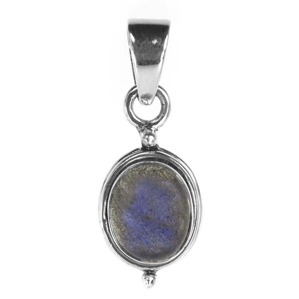 Pendentif labradorite en argent massif 925