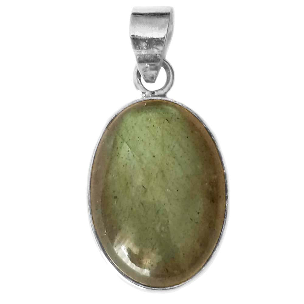 Pendentif labradorite en argent massif 925