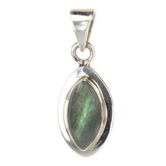 Pendentif labradorite en argent massif 925