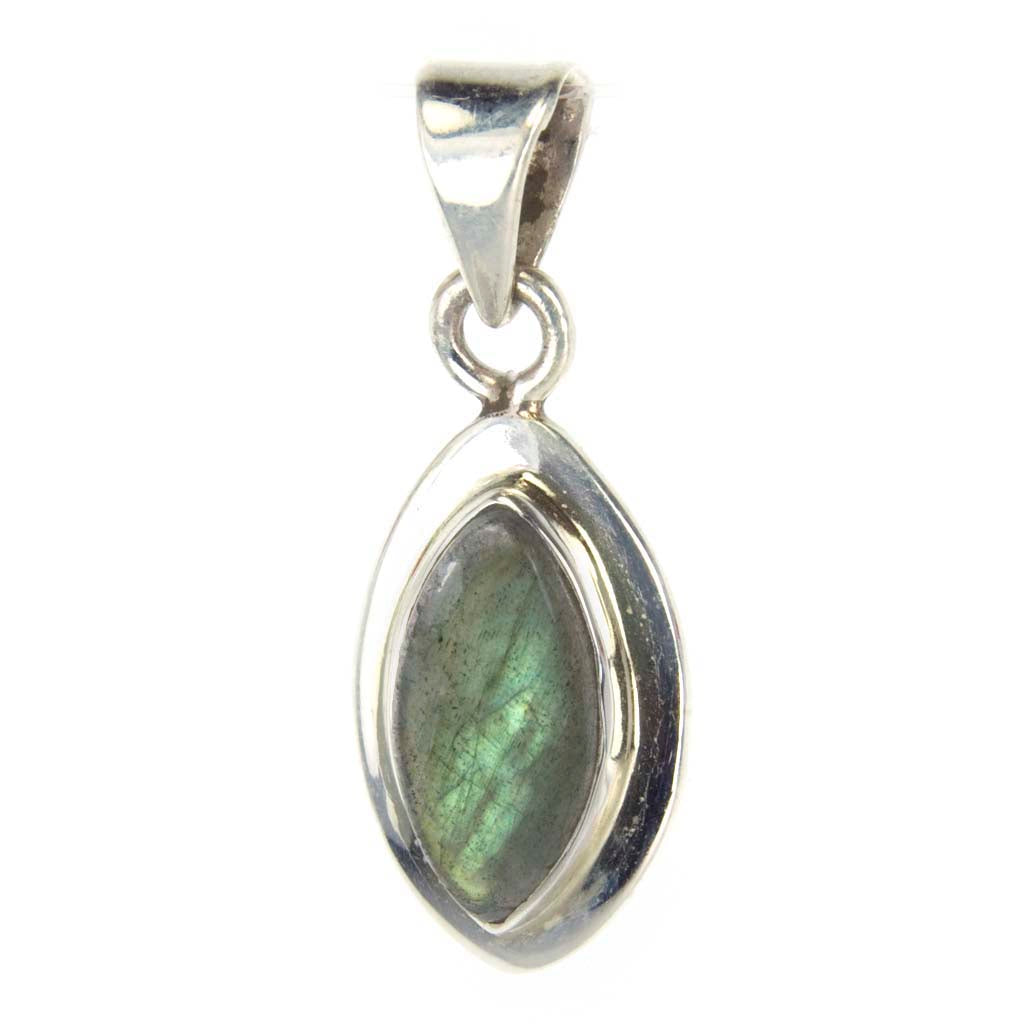 Pendentif labradorite en argent massif 925