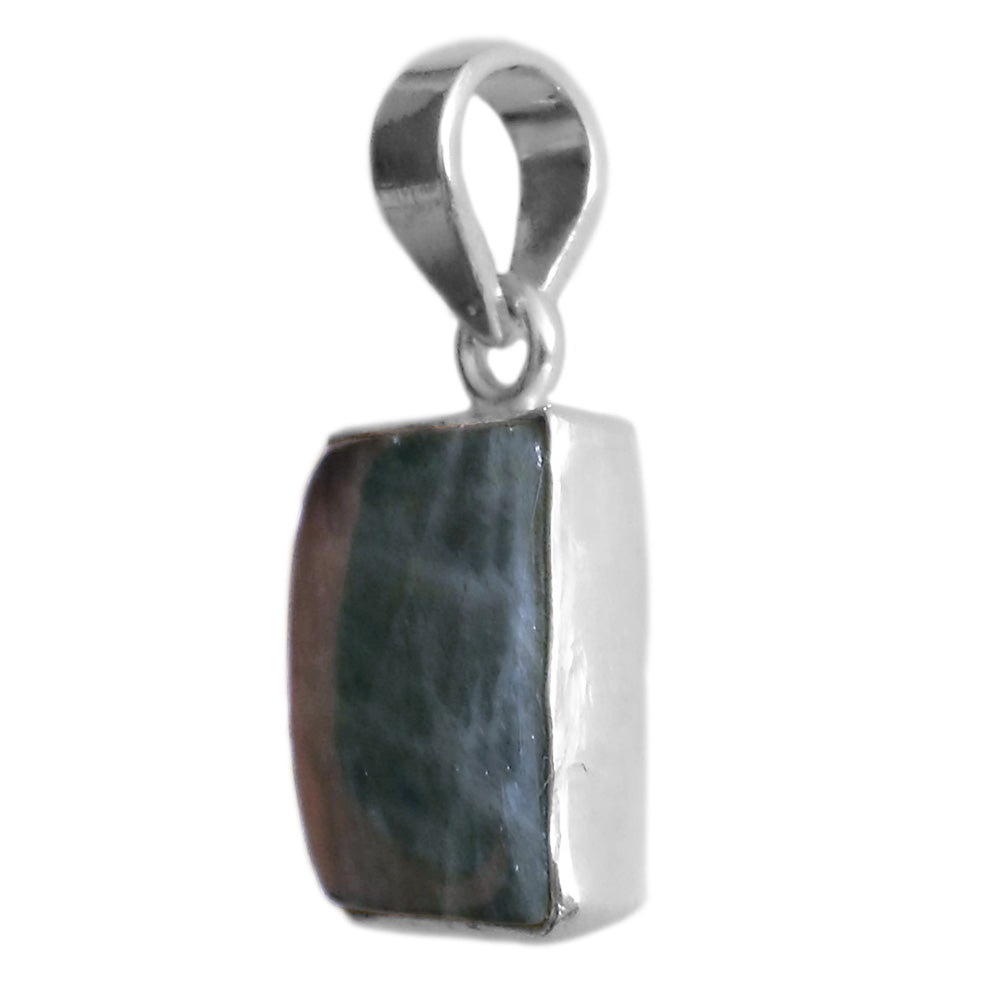 Pendentif labradorite en argent massif 925