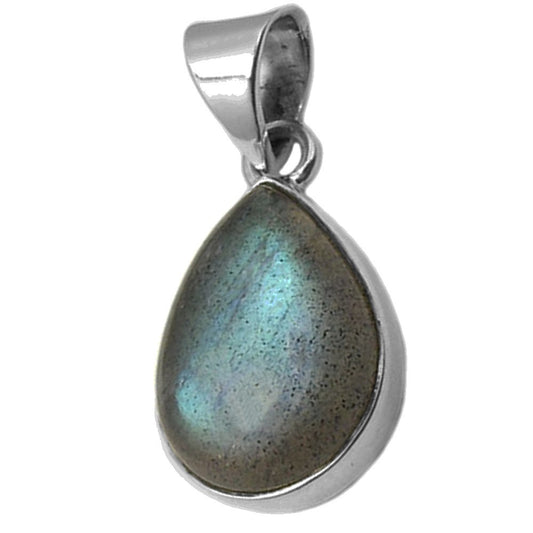 Pendentif labradorite en argent massif 925