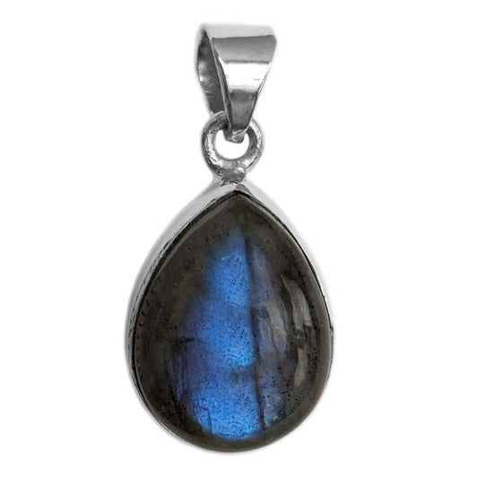 Pendentif labradorite en argent massif 925