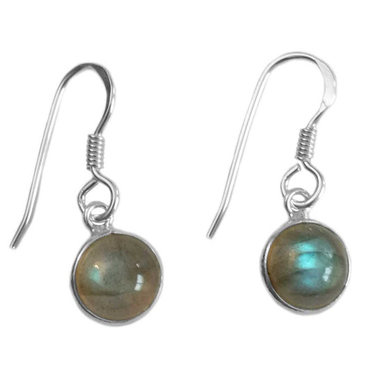 Labradorite sterling silver earrings