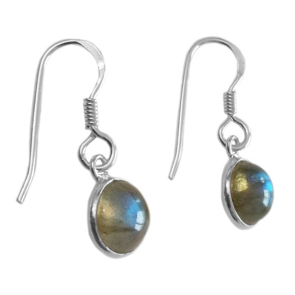 Labradorite sterling silver earrings