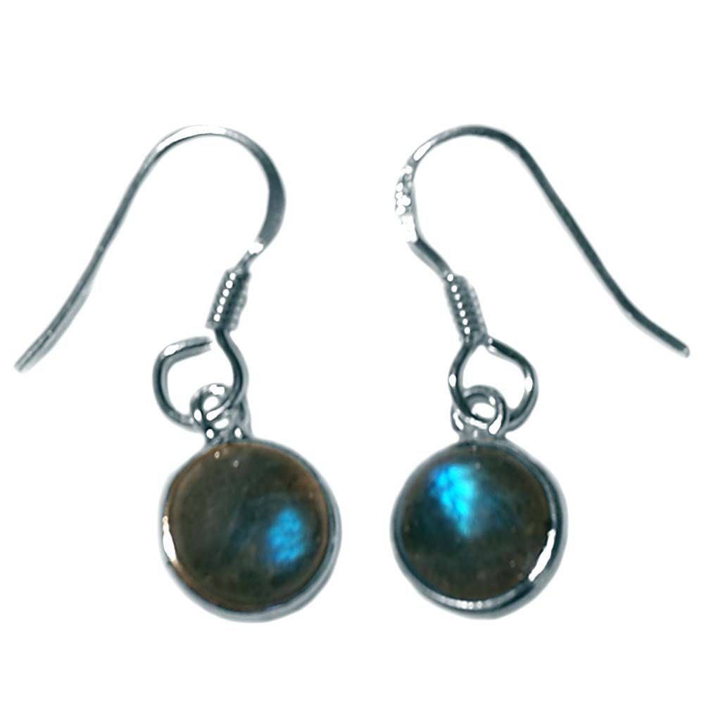 Labradorite sterling silver earrings