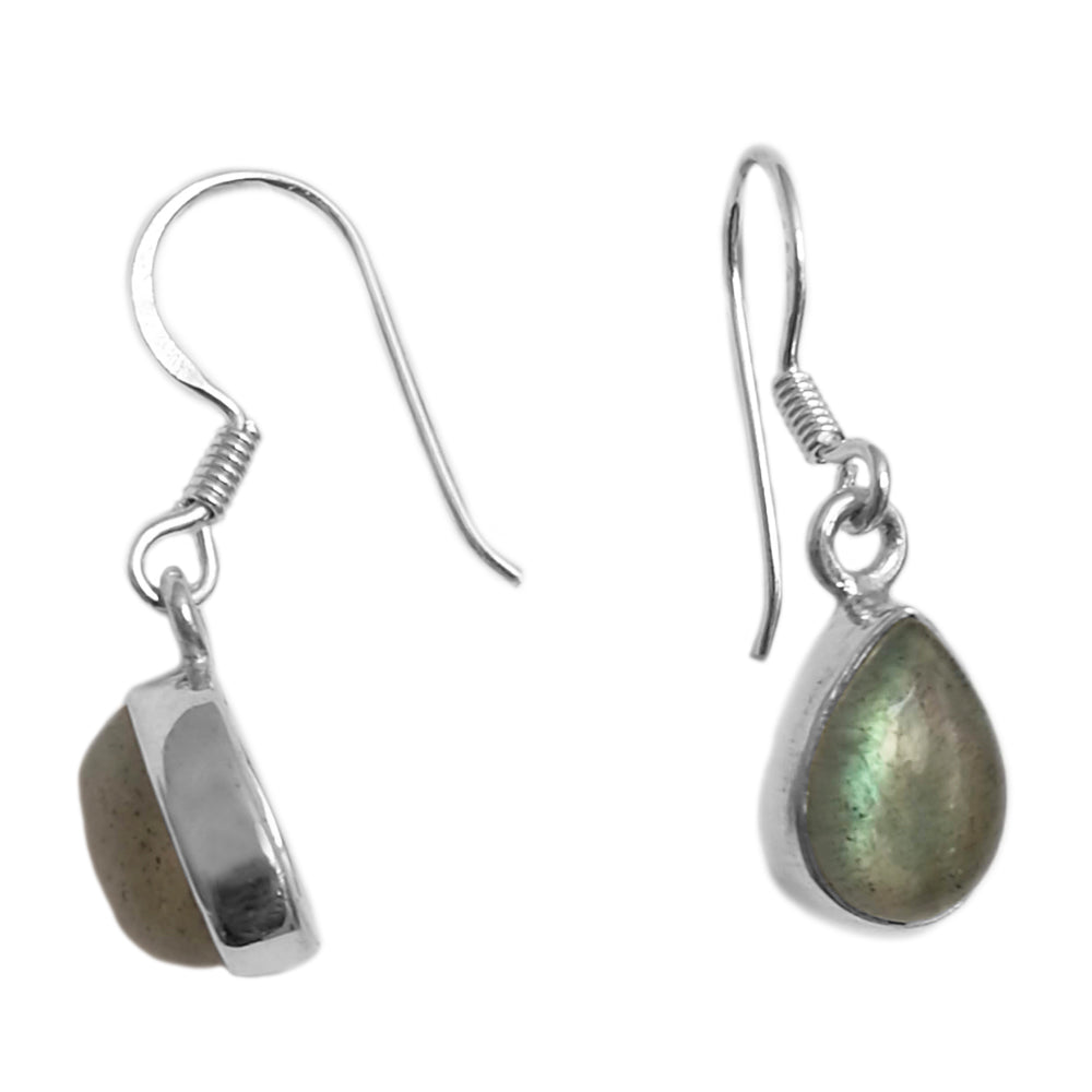 Boucles d’oreilles labradorite en argent 925