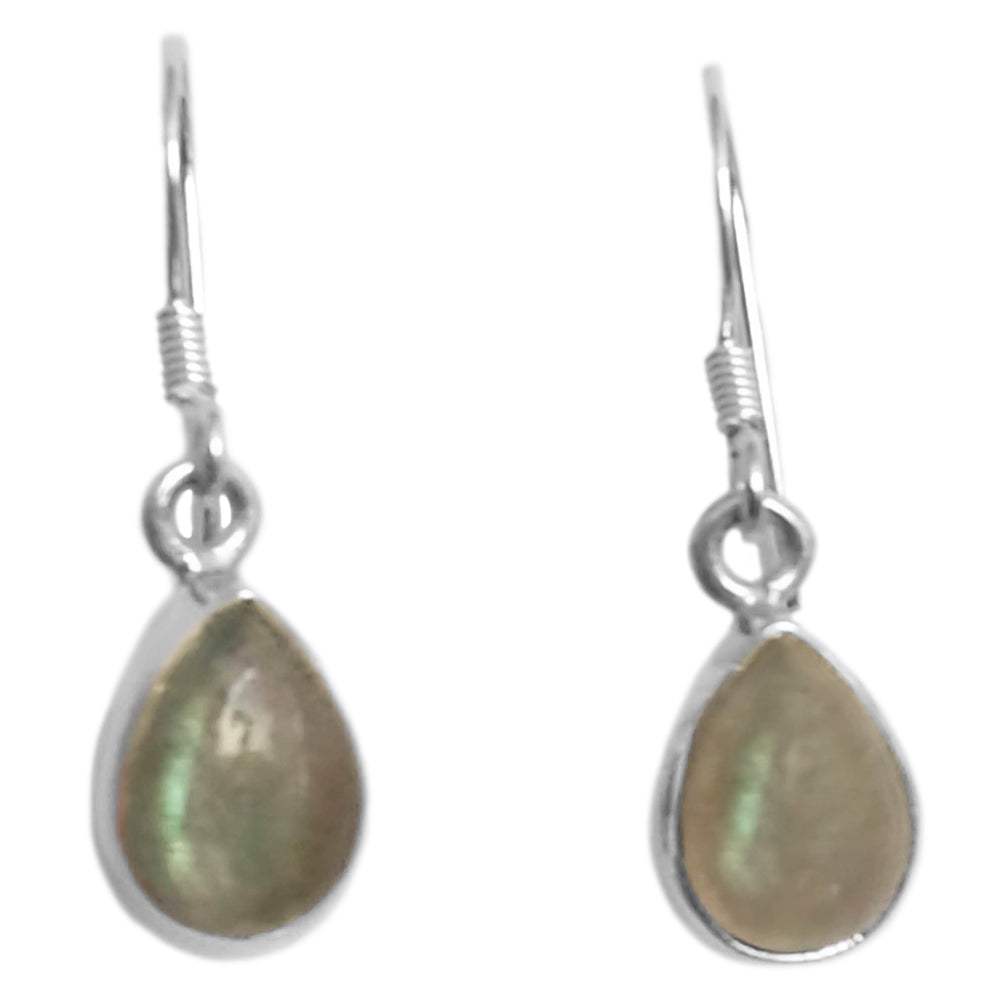 Boucles d’oreilles labradorite en argent 925