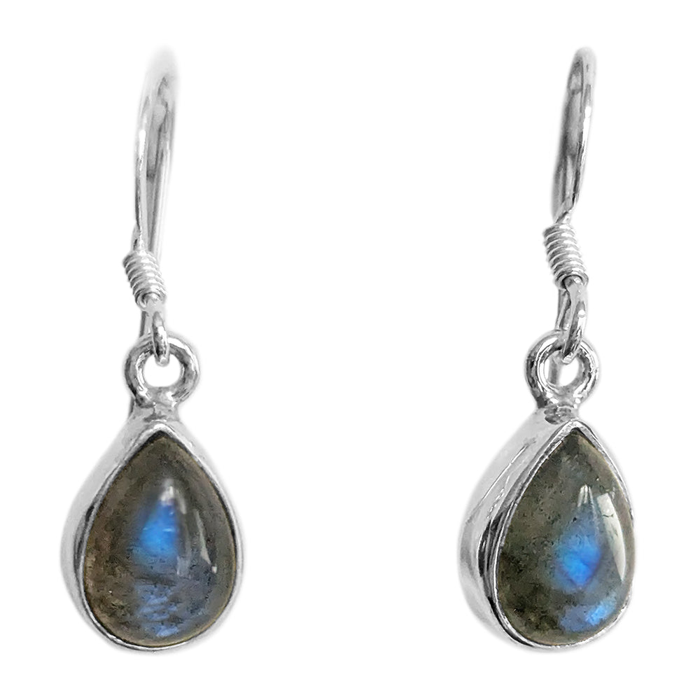 Boucles d’oreilles labradorite en argent 925