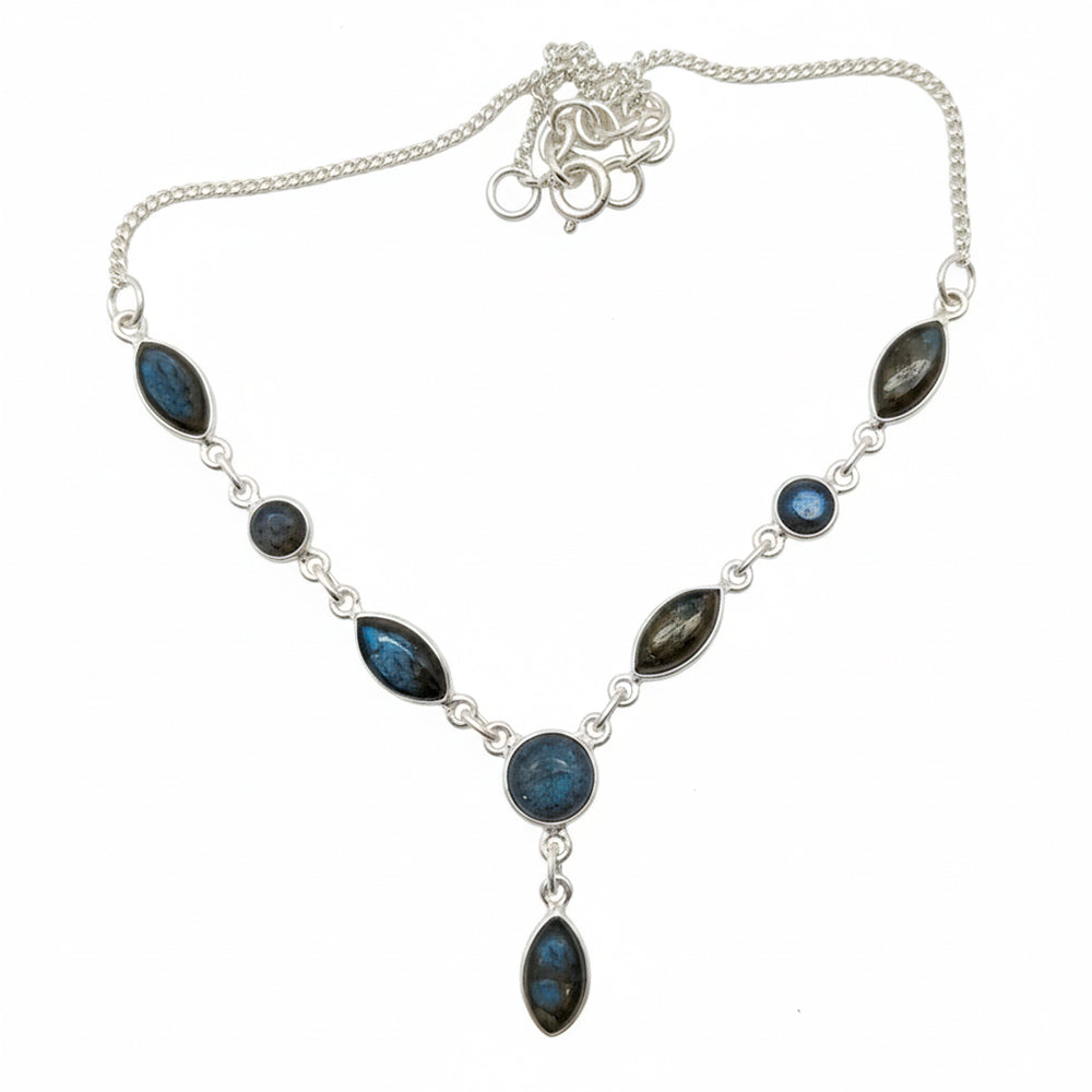 Collier labradorite en argent massif 925