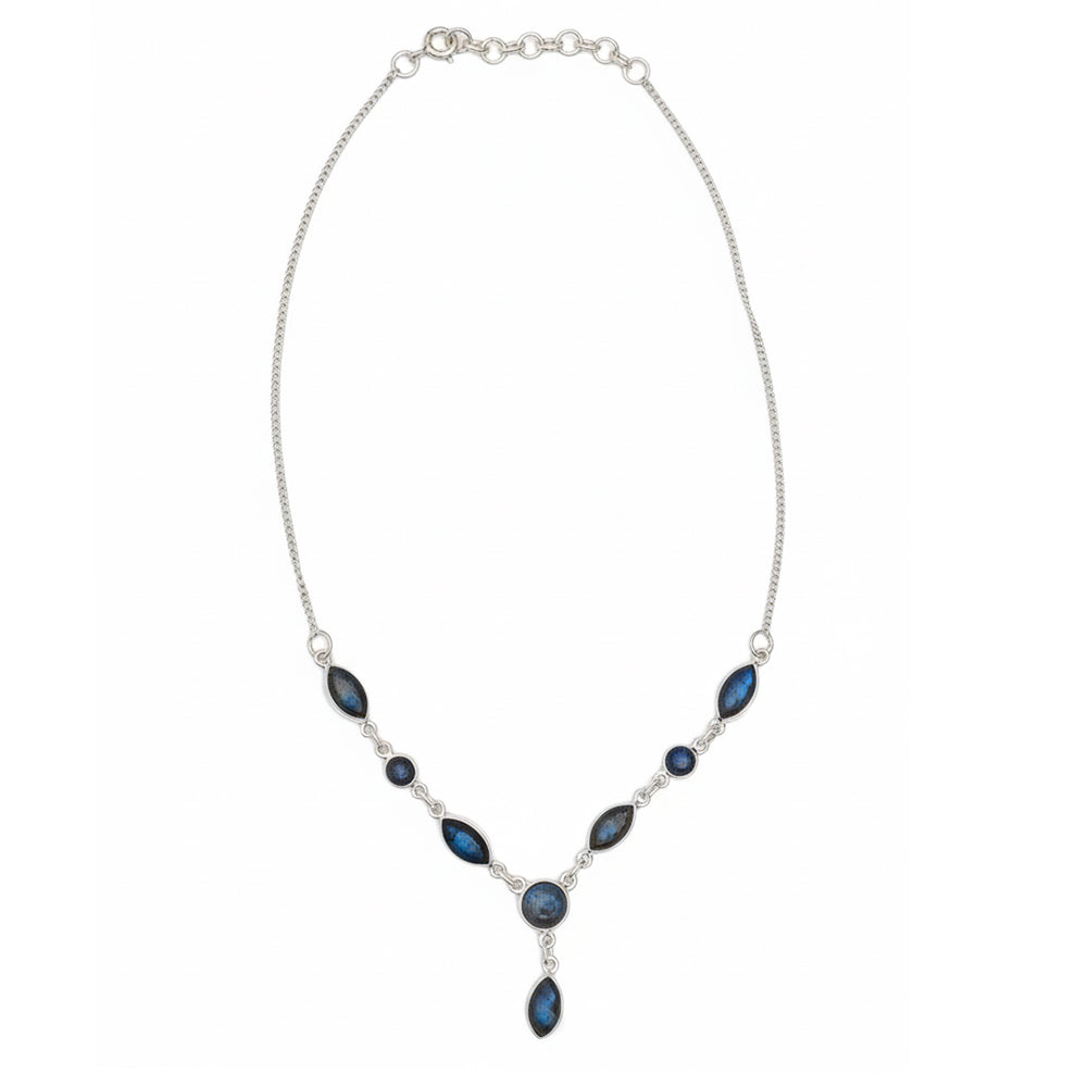 Collier labradorite en argent massif 925