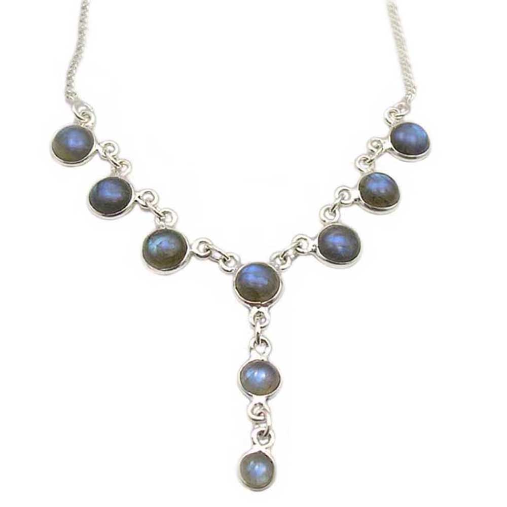 Collier labradorite en argent massif 925