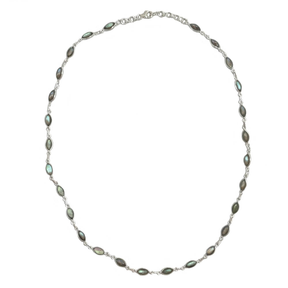 Collier labradorite en argent massif 925