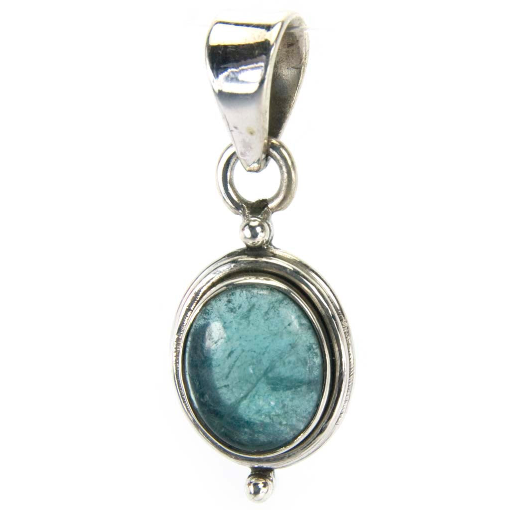 Pendentif apatite en argent massif 925