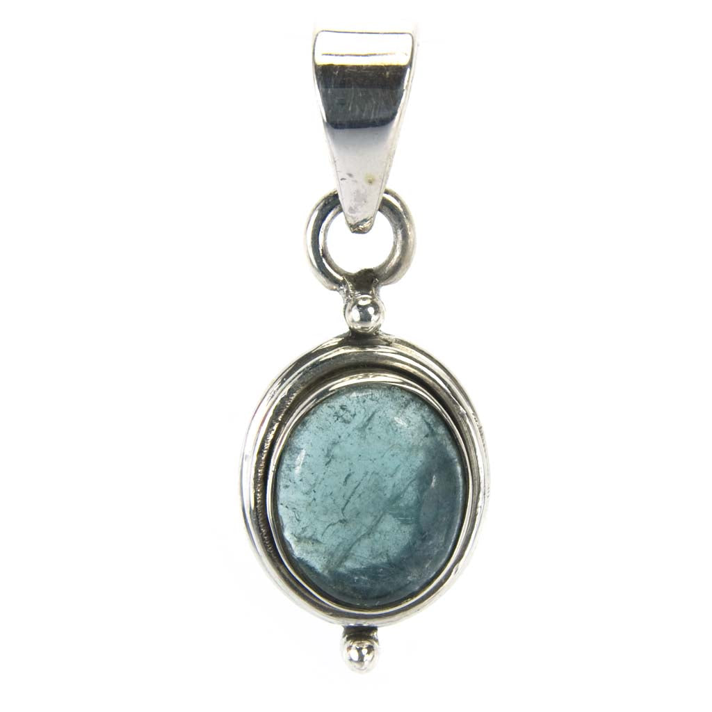 Pendentif apatite en argent massif 925