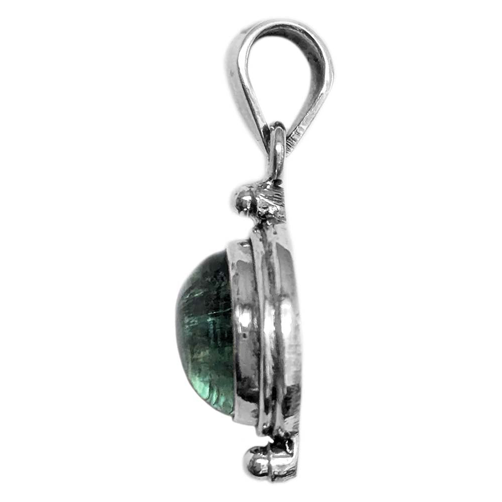 Pendentif apatite en argent massif 925