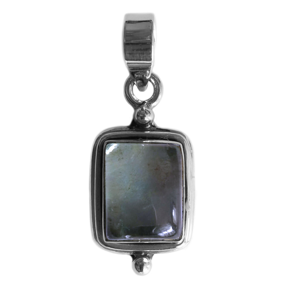 Pendentif apatite en argent massif 925