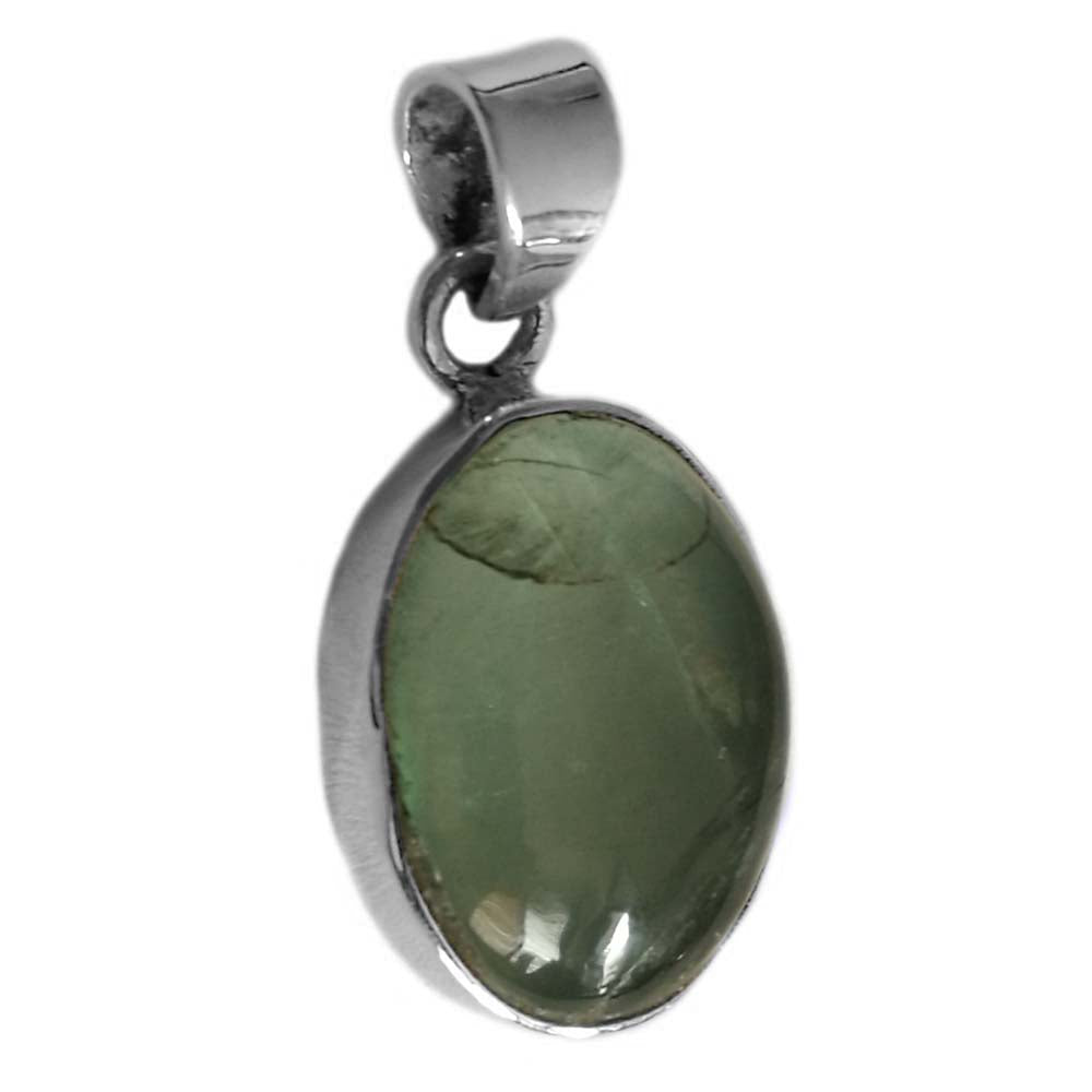 Pendentif apatite en argent massif 925